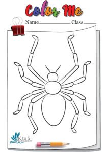 Spider Exoskeleton coloring page worksheet
