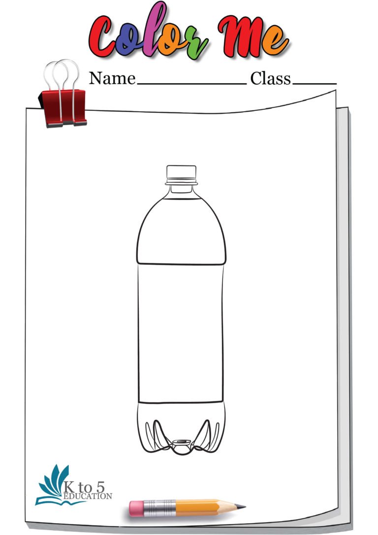 Bottle Coloring page worksheet 3