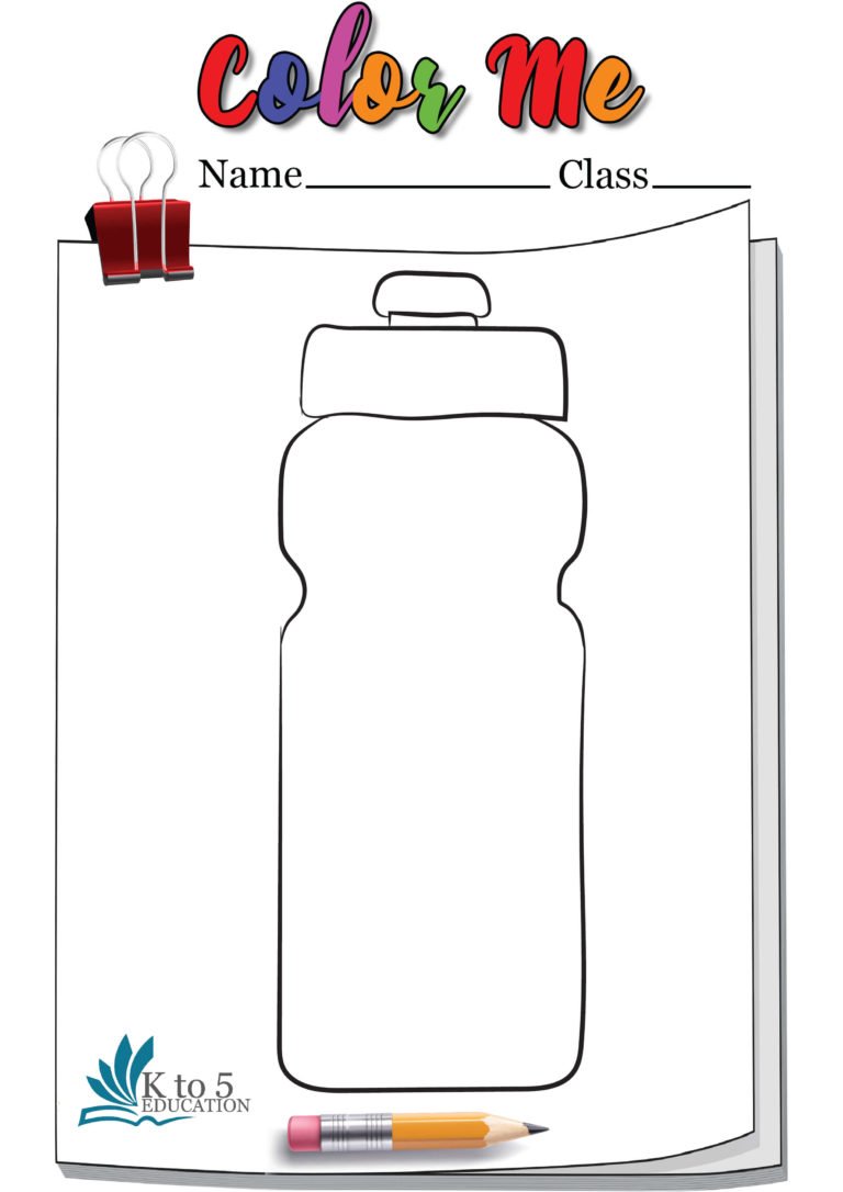 Bottle Coloring page worksheet 2