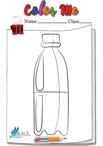 Glossy Bottle coloring Page worksheet 1
