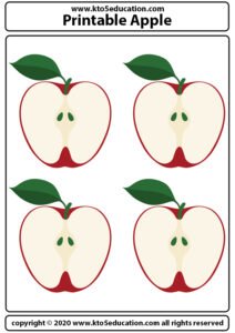 Printable Apple Worksheet For Kids