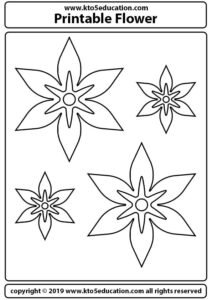 Printable Flower 2 Worksheet For Kids