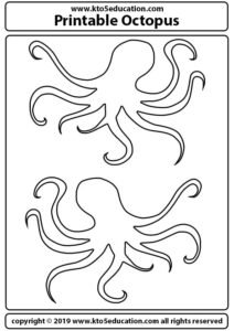 Printable Octopus Worksheet For Kids