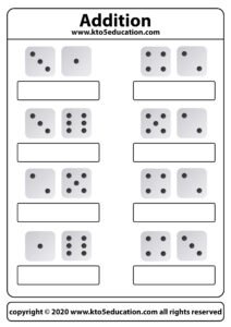 Count How Many Dice Worksheet