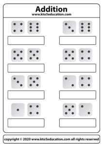 Count How Many Dice Worksheet 1