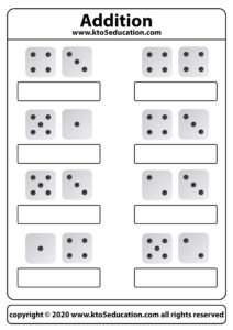 Count How Many Dice Worksheet