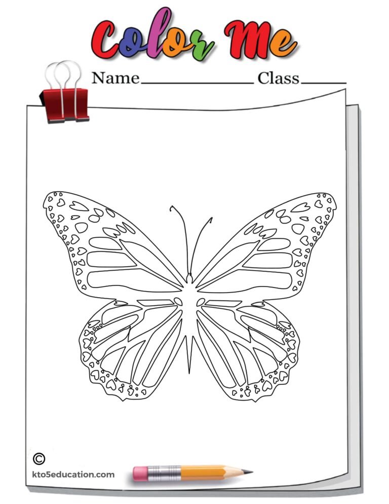 Butterfly Outline Coloring Page