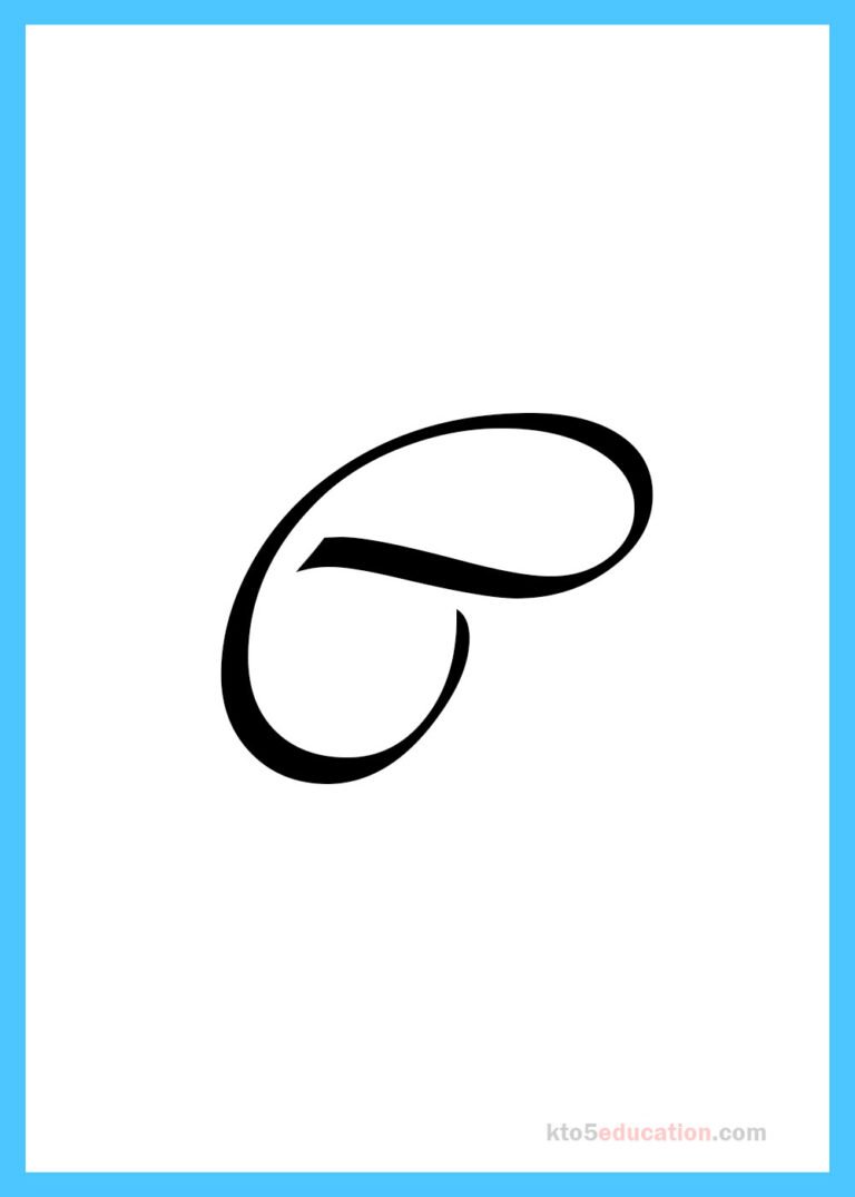 Free Printable Cursive Letter C Template