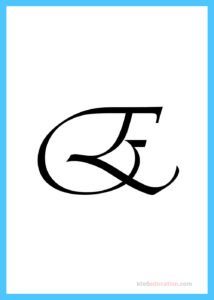 Free Printable Cursive Letter E Template