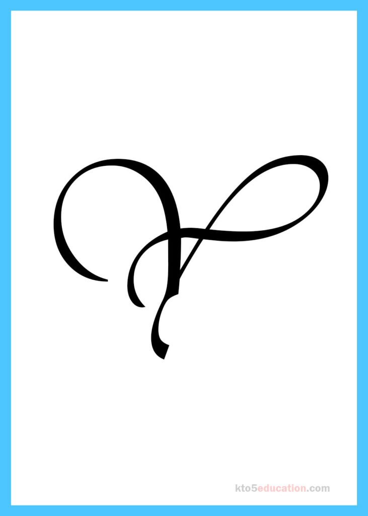 Free Printable Cursive Letter Y workshee