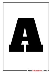Free Printable Letter A Silhouette
