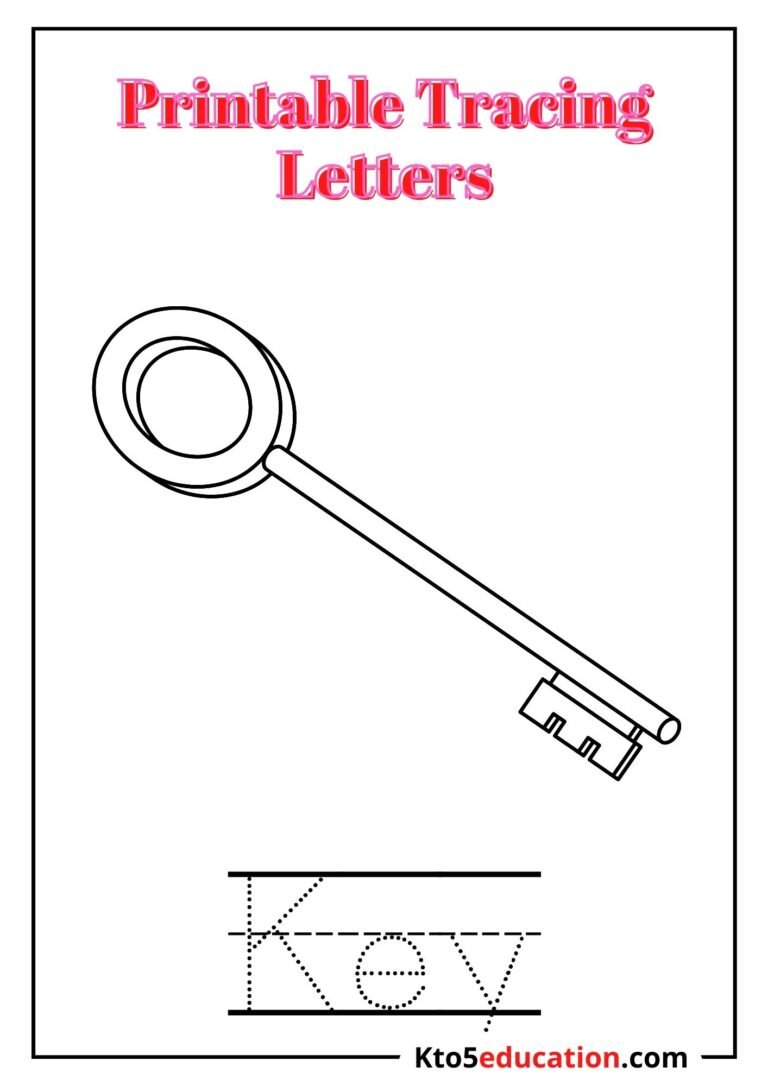 Free Printable Tracing Letter K worksheet