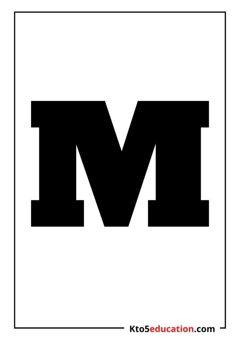 Free Printable Letter M Silhouette