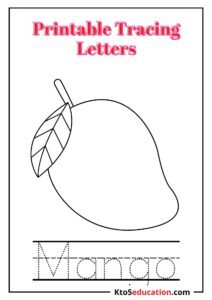 Free Printable Tracing Letter M worksheet