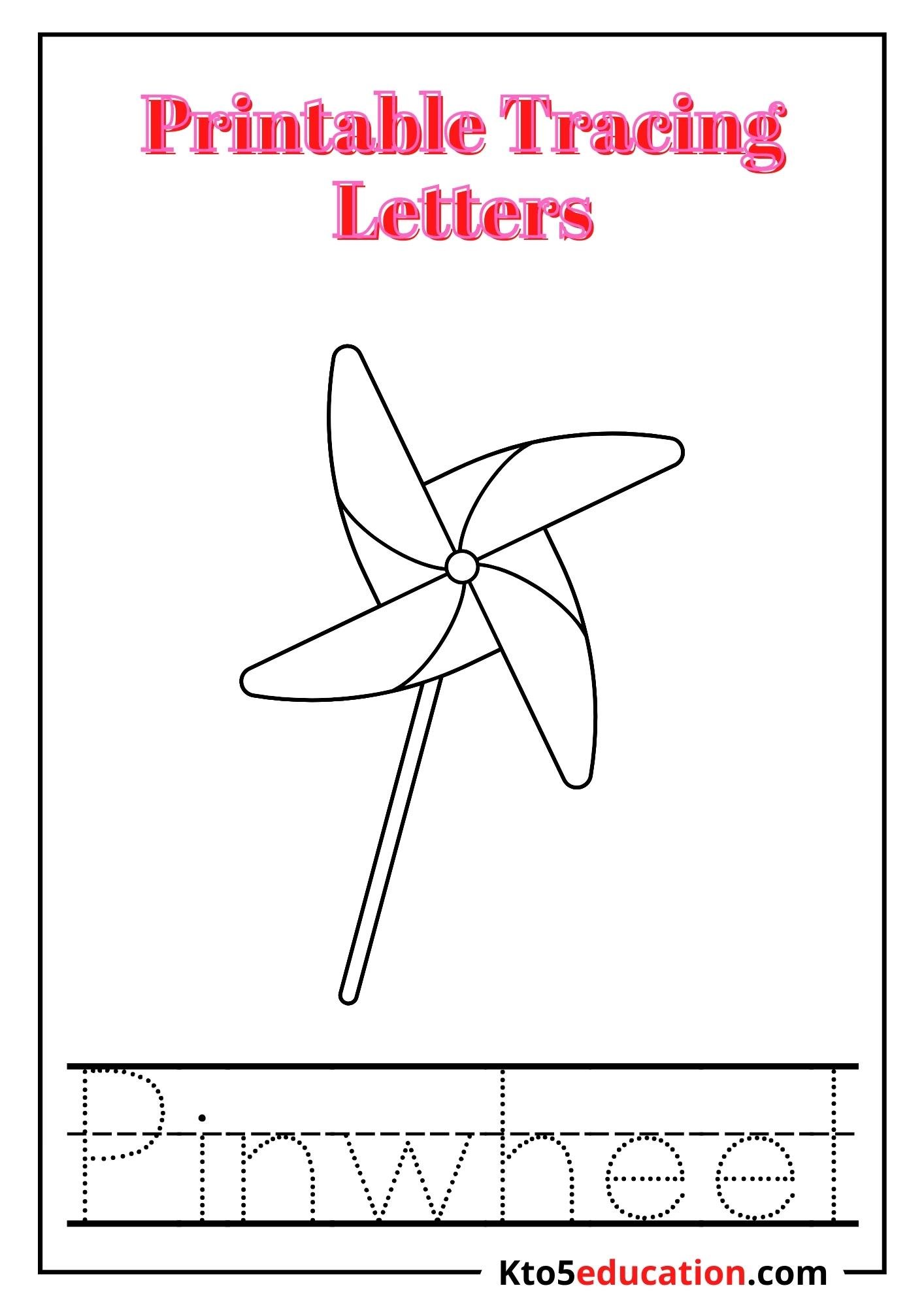 Free Printable Tracing Letter P worksheet