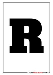 Free Printable Letter R Silhouette
