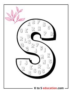 Free Printable S Coloring Page worksheet