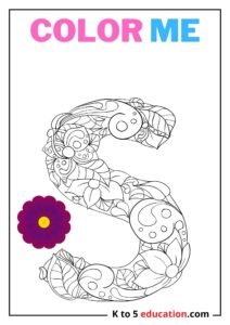 Free Printable S Coloring Page worksheet