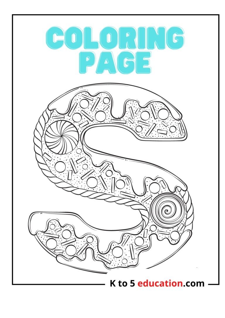 Free Printable S Coloring Page worksheet