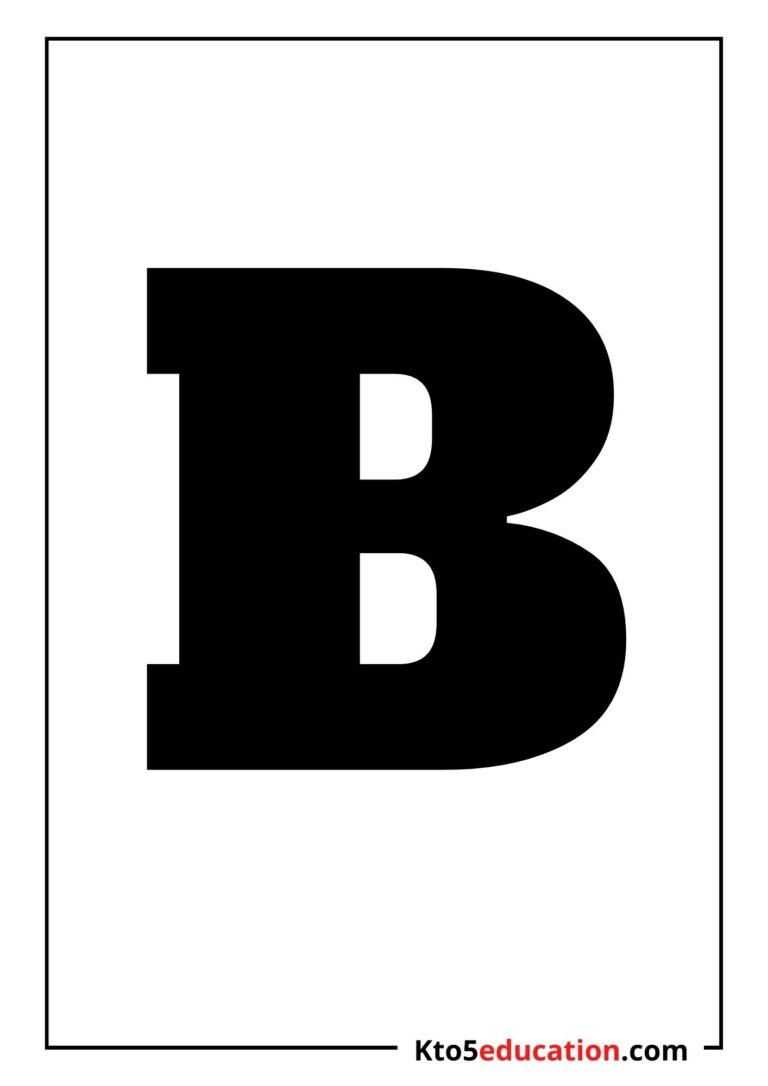 Free Printable Letter B Silhouette