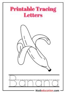 Free Printable Tracing Letter B worksheet