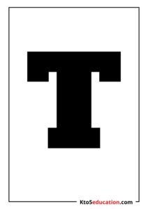 Free Printable Letter T Silhouette