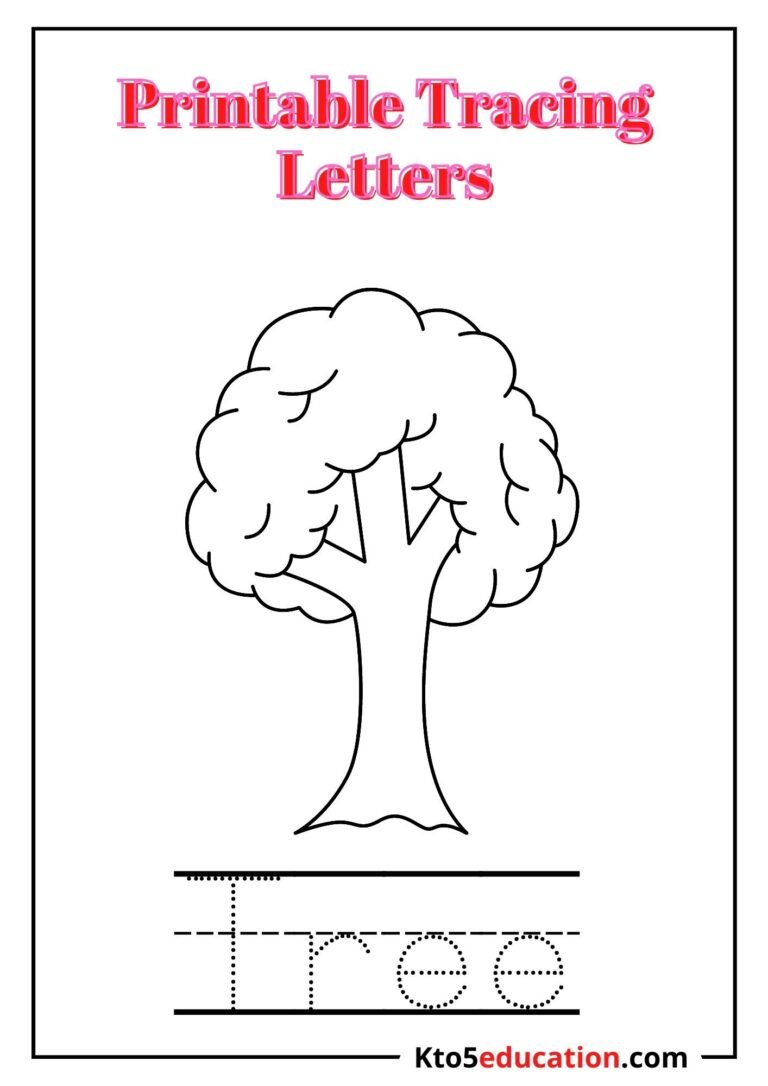 Free Printable Tracing Letter T worksheet