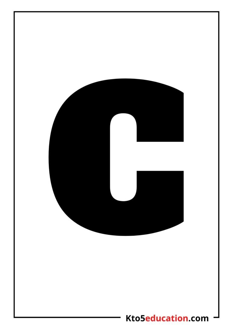 Free Printable Letter C Silhouette