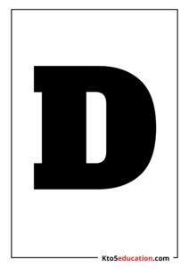 Free Printable Letter D Silhouette