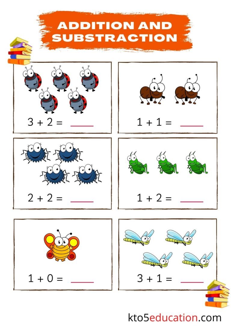 Free Addition And Subtraction Worksheet Practice