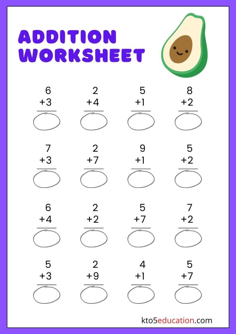 Free Addition Practice Worksheets PDF