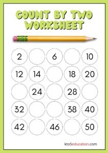 Count By 2 Worksheet