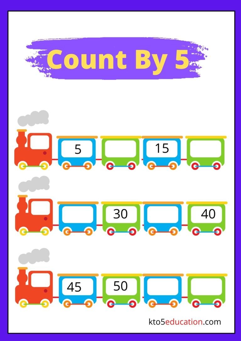 Count By Five Worksheet