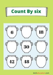 Count By Six Worksheets For Third Grade