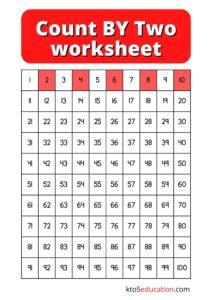 Count By Two Worksheet