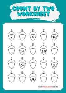 Count By Two Worksheet For Kids