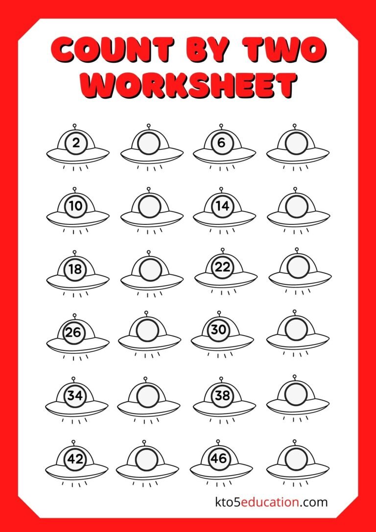 Count By Twos Worksheet