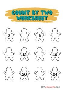 Count By Twos Worksheet Kindergarten