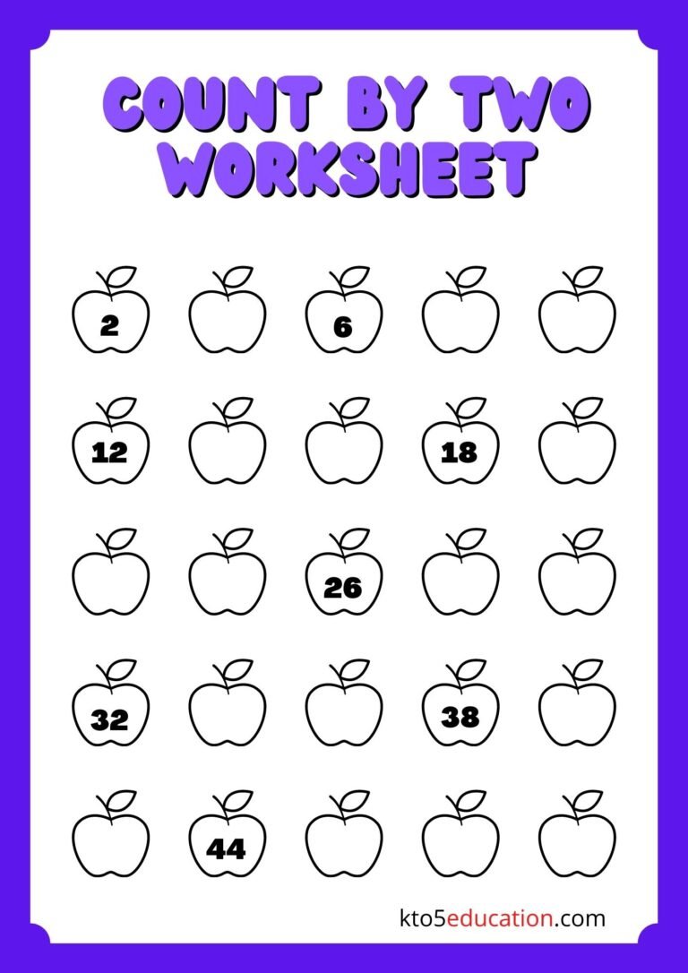 Free Count in 2 Worksheet