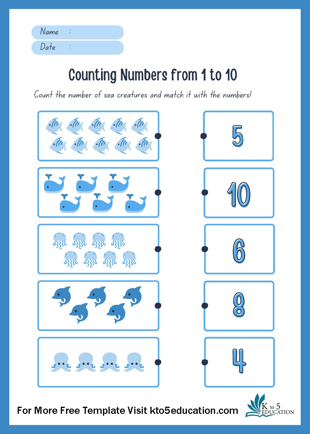Counting Number Worksheet