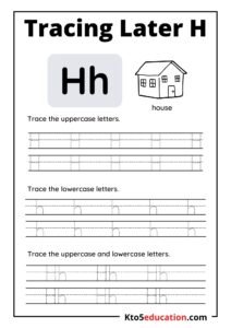 Letter H Tracing Worksheet