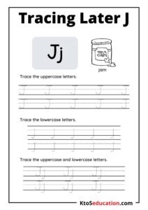 Letter J Tracing Worksheet