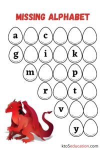 Missing Alphabets a to z Worksheets