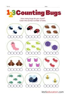 Free Practice Counting Worksheet - Kto5Education