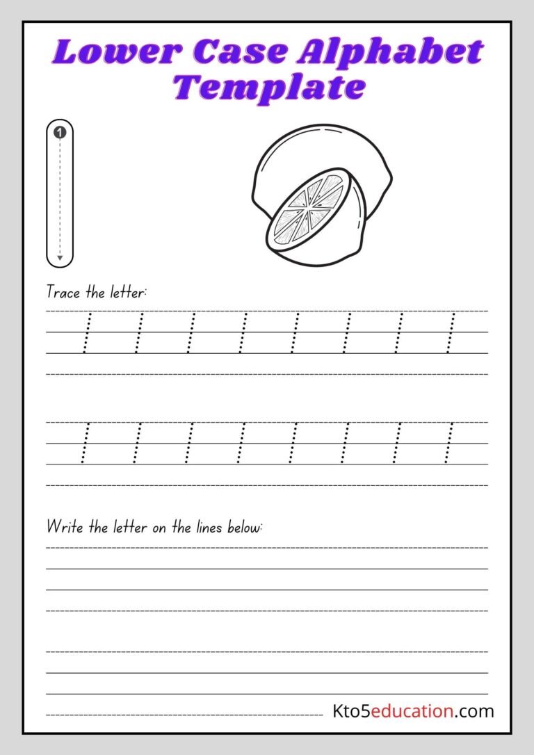 Free Printable Lower Case Alphabet Letter l worksheet