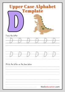 Free Printable Upper Case Alphabet Letter D worksheet