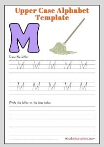 Printable Upper Case Alphabet Letter M