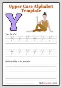 Free Printable Upper Case Alphabet Letter Y worksheet
