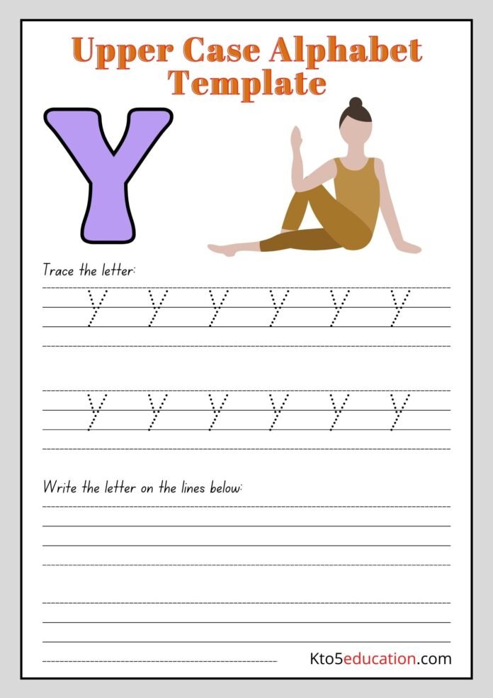 Printable Upper Case Alphabet Letter Y