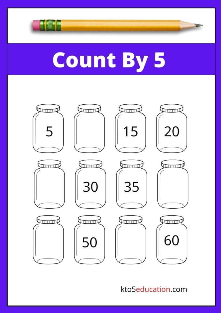 Free Skip Count By 5 Worksheet